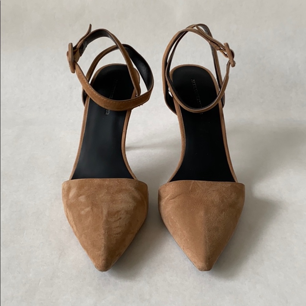 ALEXANDER WANG | LOVISA tan suede heels , IT 37